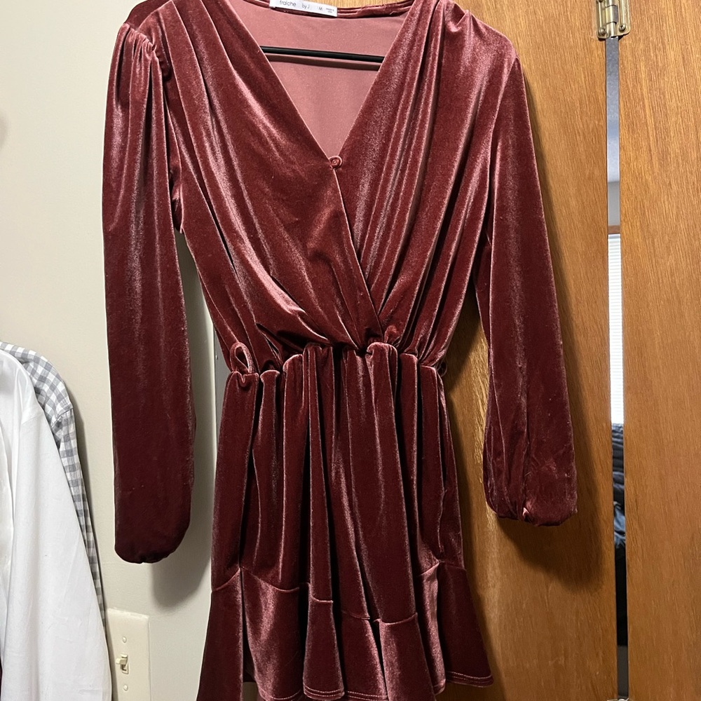 Elegant Velvet Wrap romper